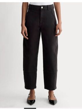 Everlane Black Barrel Leg Jeans